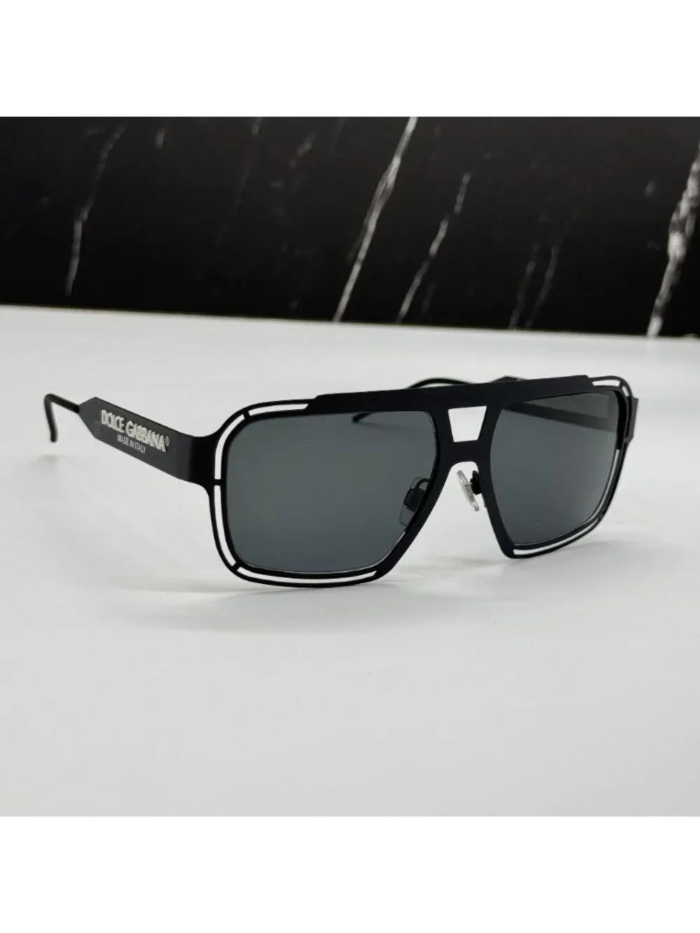 Dolce&Gabbana DG2270 3276/87 Black Gray Men Sunglasses Authentic NEW